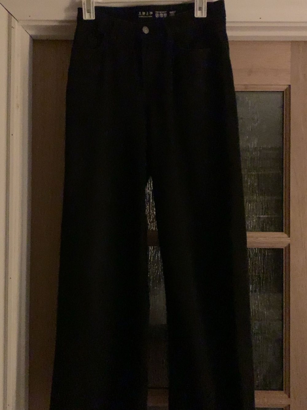 Black Wide-Leg (high/mid rise) jeans